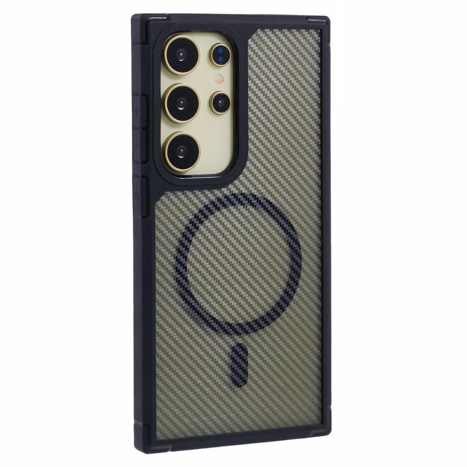 For Samsung Galaxy S25 Ultra Case Compatible with MagSafe Carbon Fiber TPU+PC Anti-Drop Phone Cover A
For Samsung Galaxy S25 Ultra Case Compatible with MagSafe Carbon Fiber TPU+PC Anti-Drop Phone Cover A