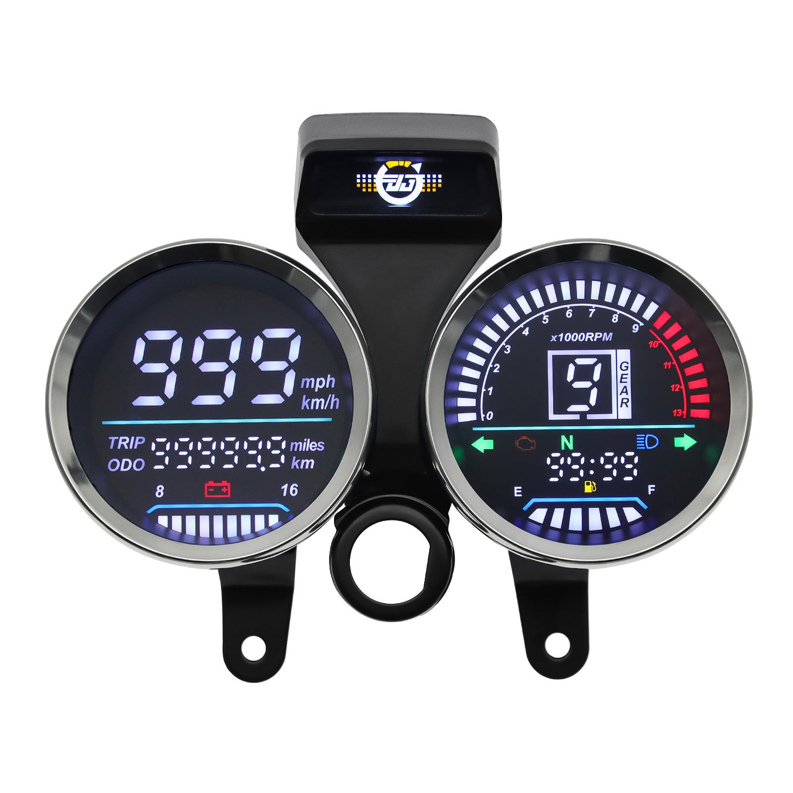 12V Motorcycle Speedometer Odometer Gauge Gear Indicator Digital LCD Instrument MPH km/h Digital Gauge For Suzuki GN125/150
12V Motorcycle Speedometer Odometer Gauge Gear Indicator Digital LCD Instrument MPH km/h Digital Gauge For Suzuki GN125/150
