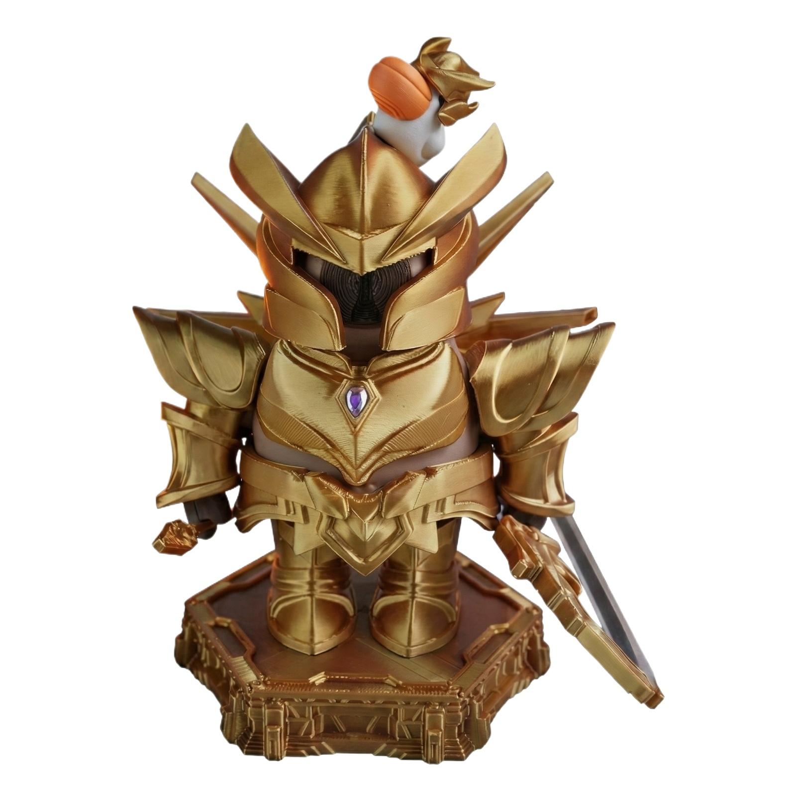 3D Printed Capybara Figurine with Detailed Armor Design and Sword Accessory on Decorative Base for Display and Collection Purposes One Size
3D Printed Capybara Figurine with Detailed Armor Design and Sword Accessory on Decorative Base for Display and Collection Purposes One Size