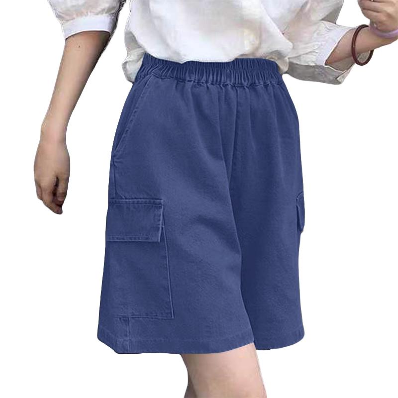 ZANZEA Женские повседневные свободные летние короткие брюки с эластичной резинкой на талии 4XL тёмно-синий
ZANZEA Женские повседневные свободные летние короткие брюки с эластичной резинкой на талии 4XL тёмно-синий