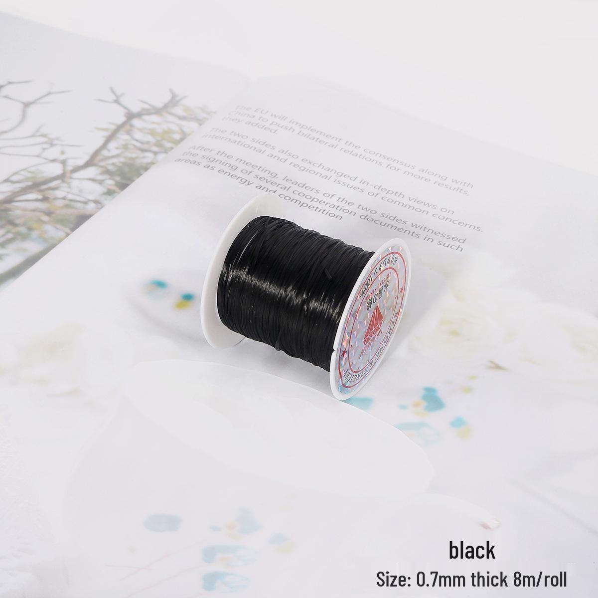 Эластичный шнур для бисероплетения ручной работы - Плоские и цветные ювелирные аксессуары 0.7MM 8 meters per roll чёрный
Эластичный шнур для бисероплетения ручной работы - Плоские и цветные ювелирные аксессуары 0.7MM 8 meters per roll чёрный
