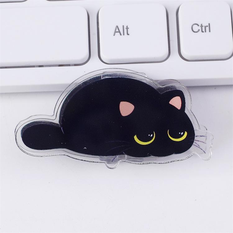 Black Cat Cartoon Acrylic Double-Sided Snack & Journal Sealing Clip
Black Cat Cartoon Acrylic Double-Sided Snack & Journal Sealing Clip