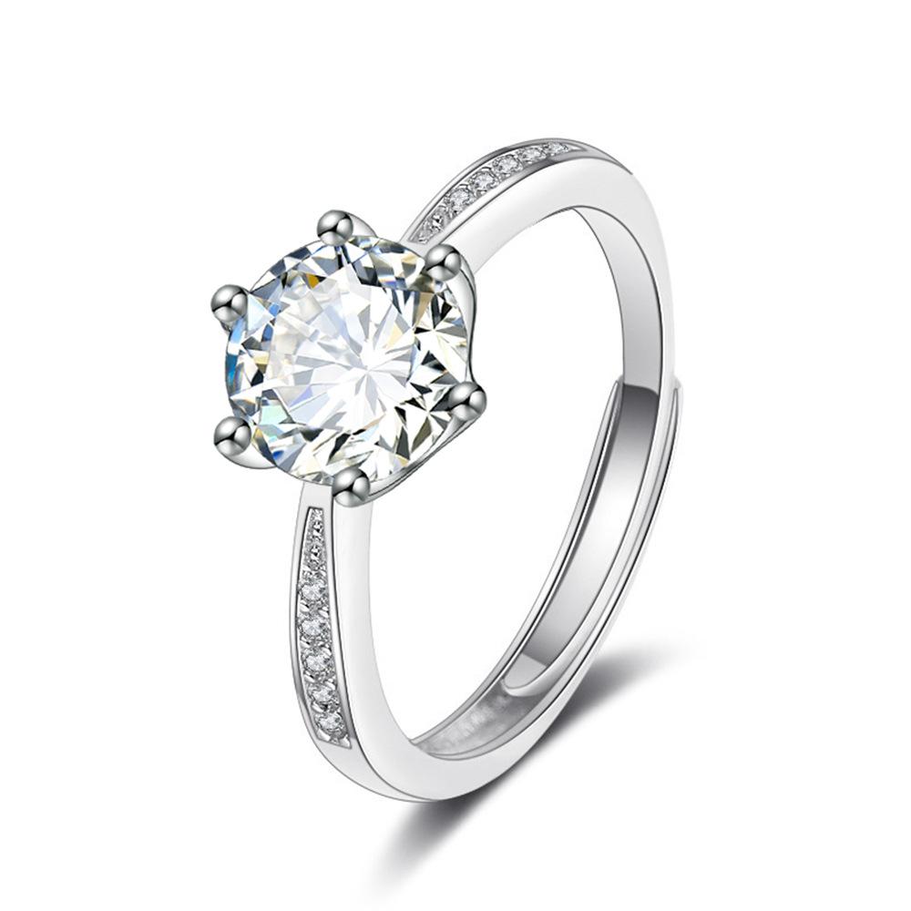 Кольцо Carat Open Ring Женское Предложение Шести Коготь Имитация Бриллианта Кольцо Для Обручального Кольца opening adjustable
Кольцо Carat Open Ring Женское Предложение Шести Коготь Имитация Бриллианта Кольцо Для Обручального Кольца opening adjustable