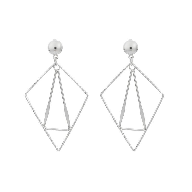 Simple rhombus irregular geometric earrings, fashionable earrings, cold and niche ins Douyin earrings срібний
Simple rhombus irregular geometric earrings, fashionable earrings, cold and niche ins Douyin earrings срібний