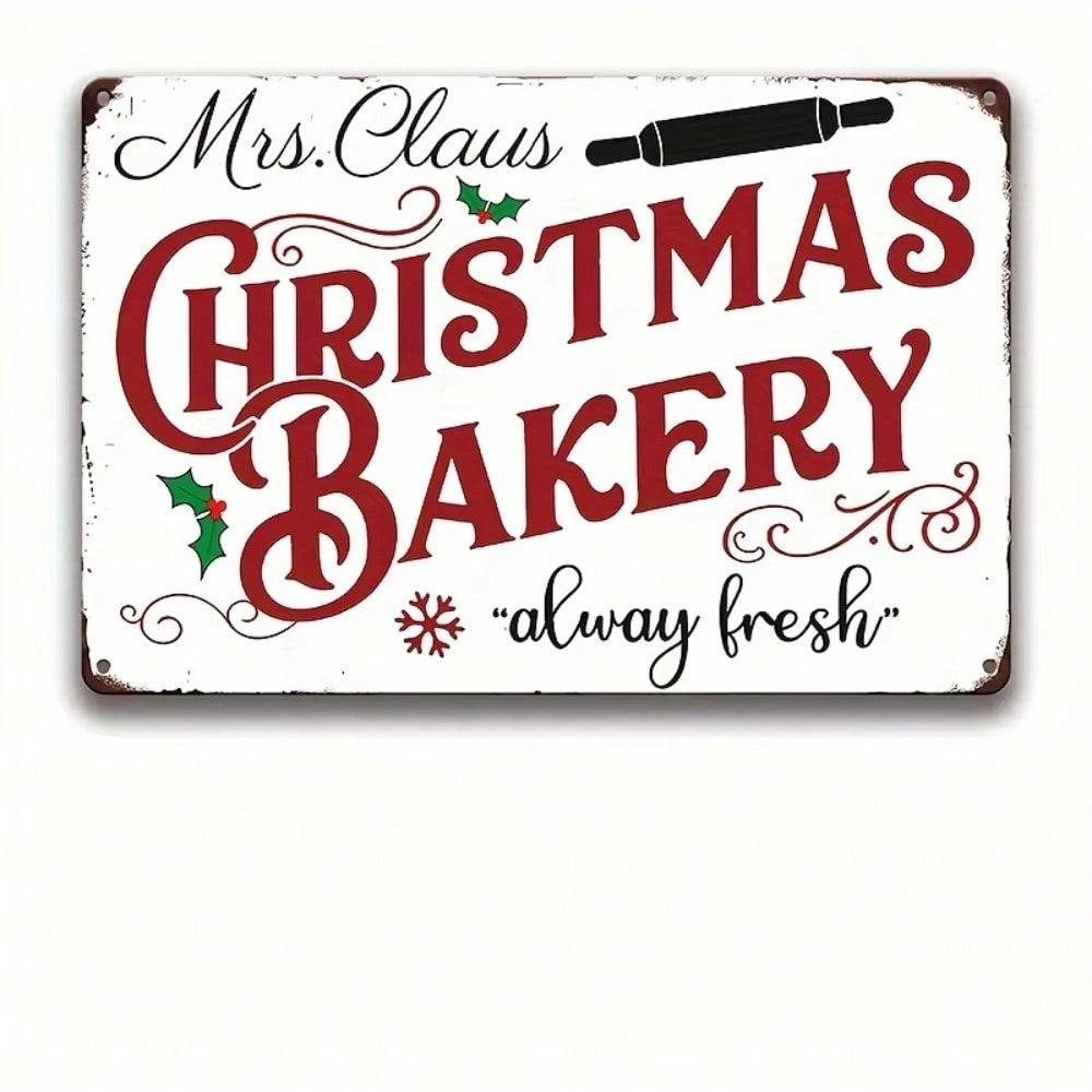Vintage Mrs. Claus Christmas Bakery Metal Tin Sign 12x8 Inch 20X30 різнокольоровий
Vintage Mrs. Claus Christmas Bakery Metal Tin Sign 12x8 Inch 20X30 різнокольоровий