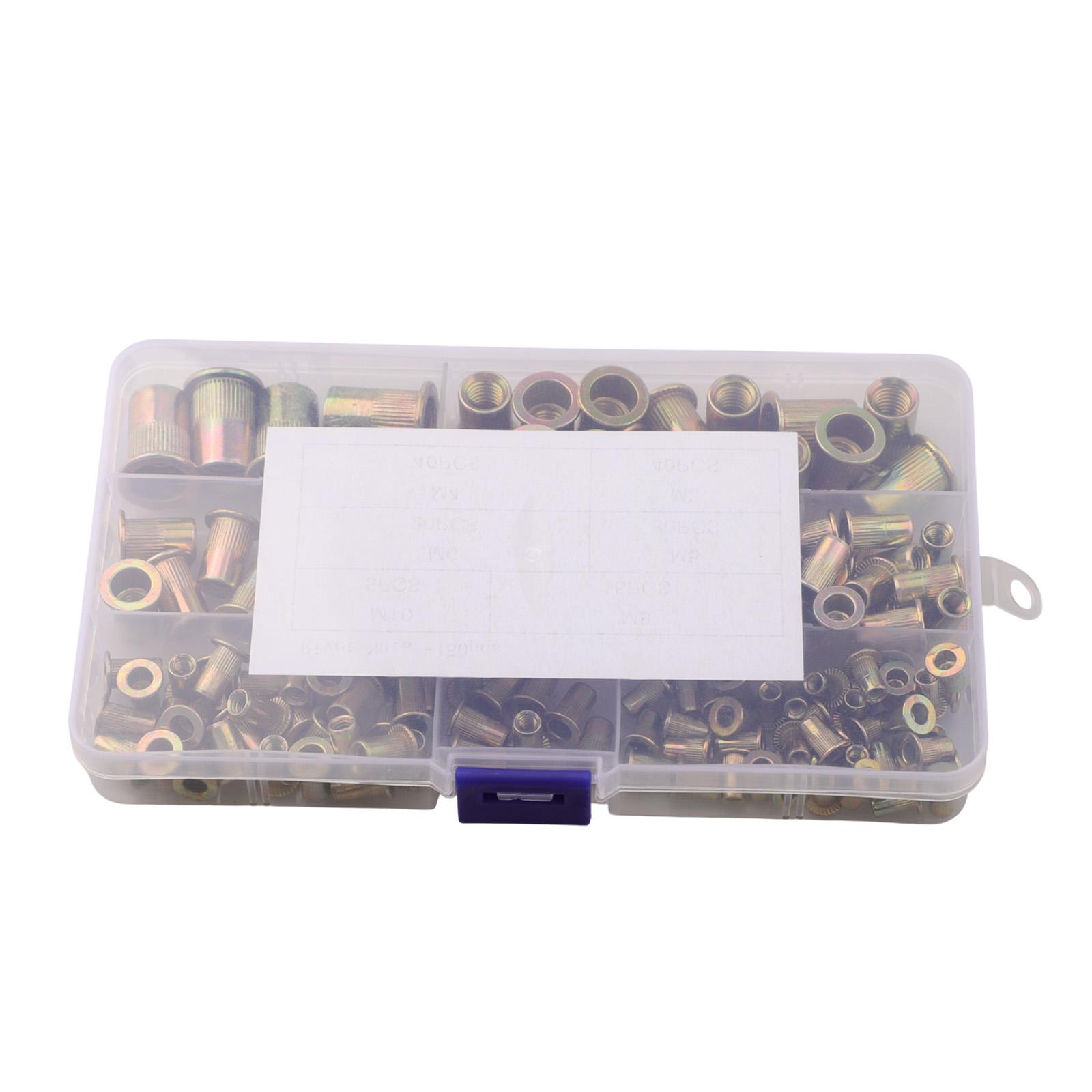 Carbon Steel Rivet Nutsert Assortment DIY Projects Flat Vertical Threads Strong Anti-slip Effect For Automotive Projects China Mainland
Carbon Steel Rivet Nutsert Assortment DIY Projects Flat Vertical Threads Strong Anti-slip Effect For Automotive Projects China Mainland