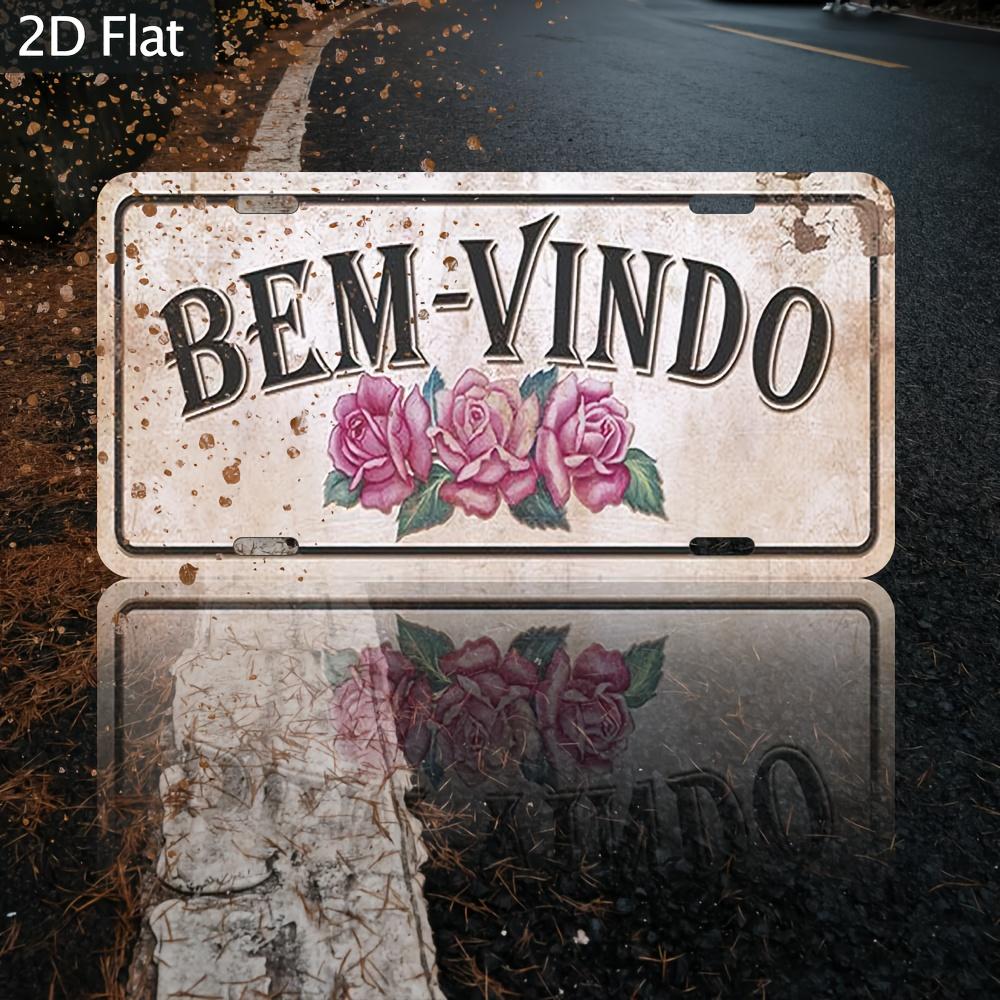2D Flat Vintage Aluminum Sign -Rustic Wall Decor with BEM-VINDO Text & Pink Roses, Ideal for Cafe, Restaurant, Bedroom, Office 15x30cm(5.9x7.8inch)
2D Flat Vintage Aluminum Sign -Rustic Wall Decor with BEM-VINDO Text & Pink Roses, Ideal for Cafe, Restaurant, Bedroom, Office 15x30cm(5.9x7.8inch)