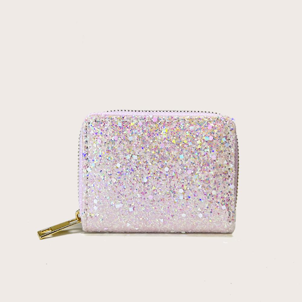 Summer colorful glitter clutch bag zipper short small wallet wallet wallet небо синє кольору
Summer colorful glitter clutch bag zipper short small wallet wallet wallet небо синє кольору