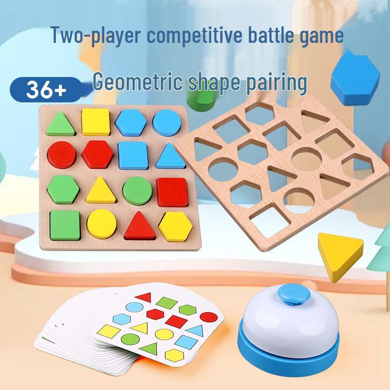 Wooden Geometric Shape Matching Montessori Game for Children: Educational & Parent-Child Interactive Tabletop Play
Wooden Geometric Shape Matching Montessori Game for Children: Educational & Parent-Child Interactive Tabletop Play