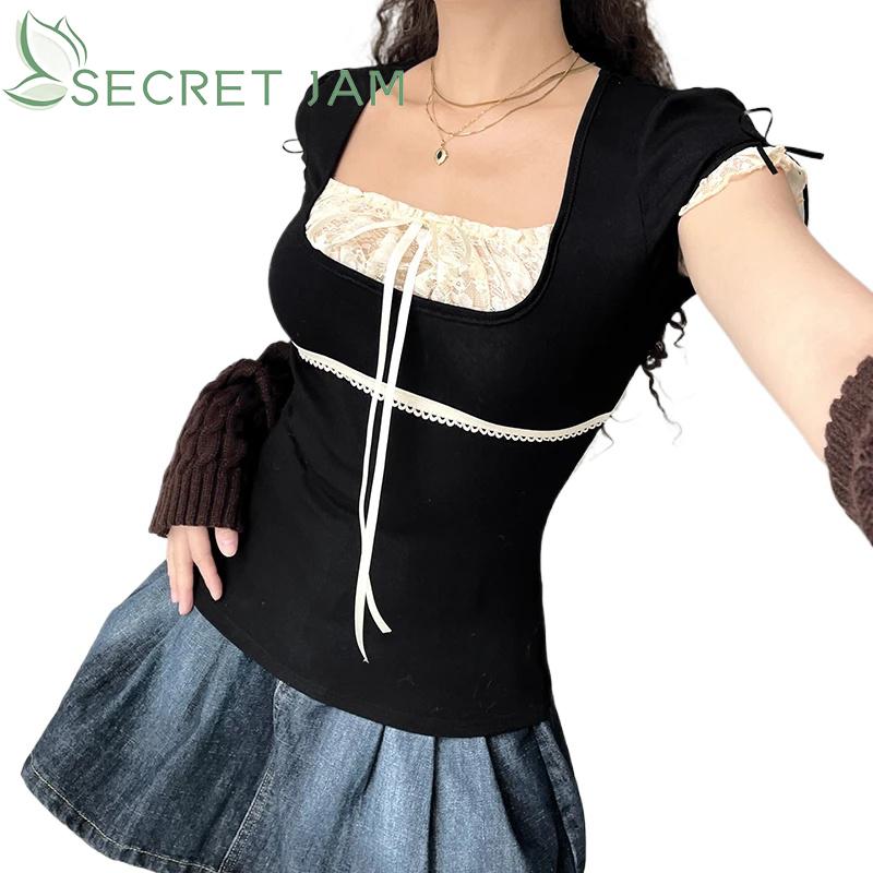 Deeptown Coquette кружевные укороченные футболки женские милые девушки с бантом эстетические топы в японском стиле Y2k футболки с короткими рукавами летние
Deeptown Coquette кружевные укороченные футболки женские милые девушки с бантом эстетические топы в японском стиле Y2k футболки с короткими рукавами летние