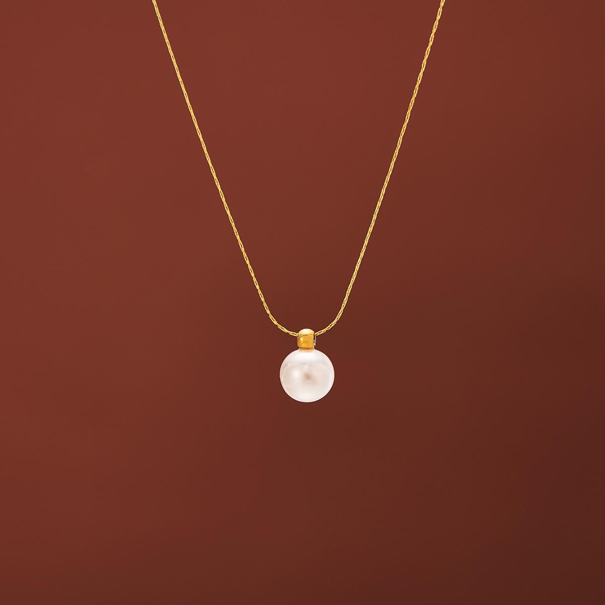 Imitation Pearl Pendant Necklace Women Minimalist Stainless Steel Gold Color Chain Choker Fashion Wedding Zircon Gift 40-45 cm
Imitation Pearl Pendant Necklace Women Minimalist Stainless Steel Gold Color Chain Choker Fashion Wedding Zircon Gift 40-45 cm