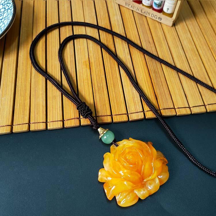 New ethnic imitation beeswax water drop sweater chain cotton and linen clothing accessories long necklace women
New ethnic imitation beeswax water drop sweater chain cotton and linen clothing accessories long necklace women