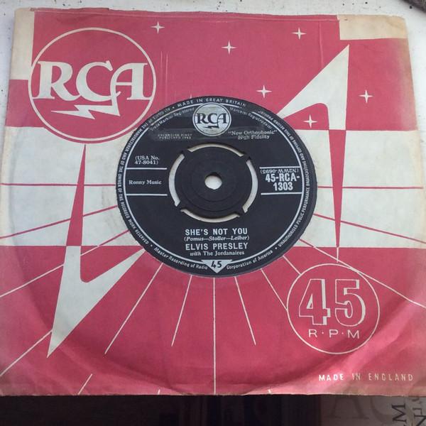 7inch Record ELVIS PRESLEY, THE JORDANAIRES - She s Not You 45RCA1303 RCA 1962 UK Rock Used
7inch Record ELVIS PRESLEY, THE JORDANAIRES - She s Not You 45RCA1303 RCA 1962 UK Rock Used