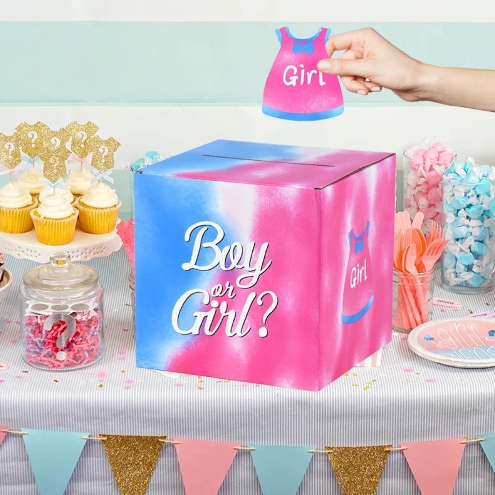 with Cards Baby Gender Reveal Voting Box Cardboard Voting Card Box Receiving Box Baby Shower Decor 20.5cm
with Cards Baby Gender Reveal Voting Box Cardboard Voting Card Box Receiving Box Baby Shower Decor 20.5cm