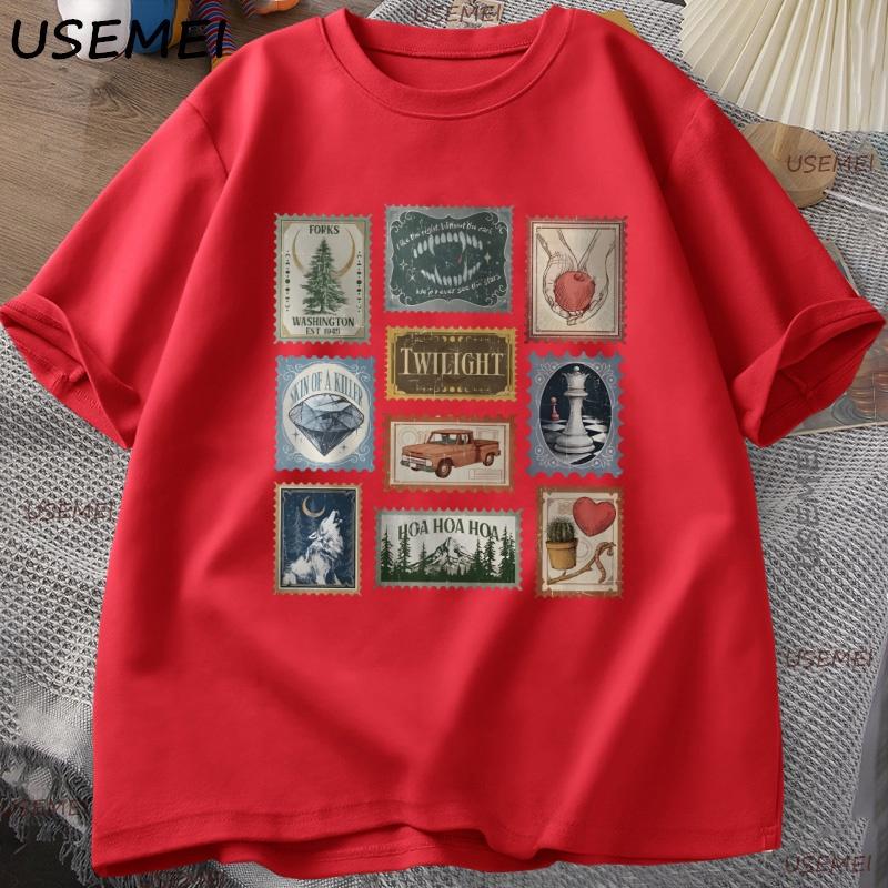 Twilight Saga T Shirt Men Forks Vintage Printed T Shirts Tee Vampire Aesthetic Book Lover Graphic Tops Streetwear XXXL червоний
Twilight Saga T Shirt Men Forks Vintage Printed T Shirts Tee Vampire Aesthetic Book Lover Graphic Tops Streetwear XXXL червоний