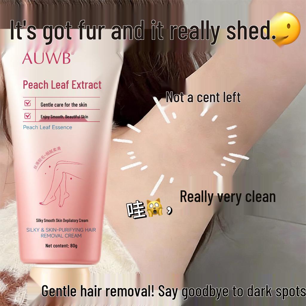 AUWB Peach Leaf Depilatory Cream: Gentle, Moisturizing, Non-Irritating Hair Removal for Smooth, Sensitive Skin. Suitable for Men, Women, and Students. Tube
AUWB Peach Leaf Depilatory Cream: Gentle, Moisturizing, Non-Irritating Hair Removal for Smooth, Sensitive Skin. Suitable for Men, Women, and Students. Tube