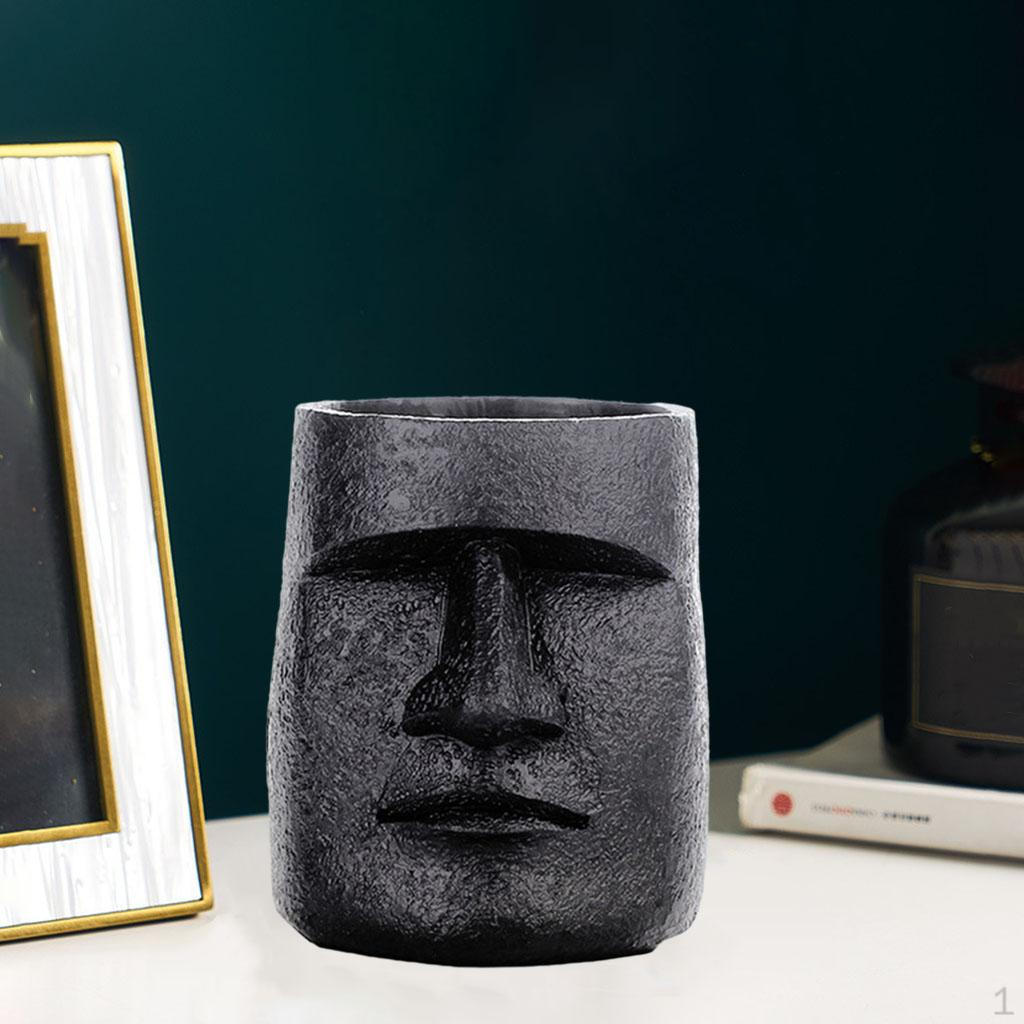 Creative Easter Island Sculpture Desktop er Flower Pot for home and indoor Office Decoration 10.5x9x10.2cm чорний
Creative Easter Island Sculpture Desktop er Flower Pot for home and indoor Office Decoration 10.5x9x10.2cm чорний