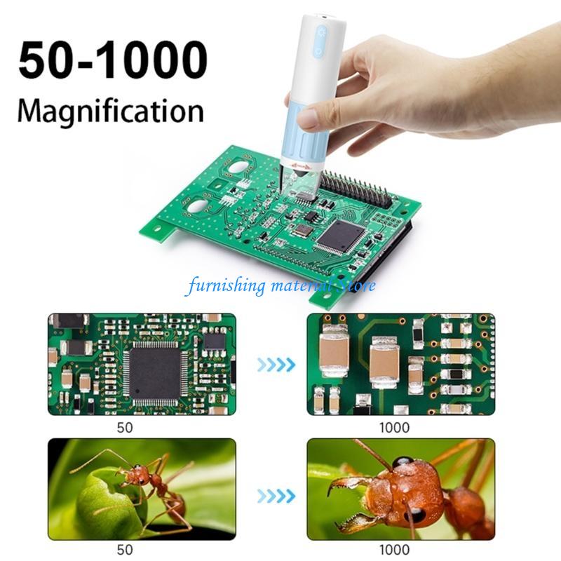 Y5GD Wireless Digital Microscope Handhelds Type-C 50X-1000X Magnification with Stand Fit for Cellphone Laptops China Mainland
Y5GD Wireless Digital Microscope Handhelds Type-C 50X-1000X Magnification with Stand Fit for Cellphone Laptops China Mainland