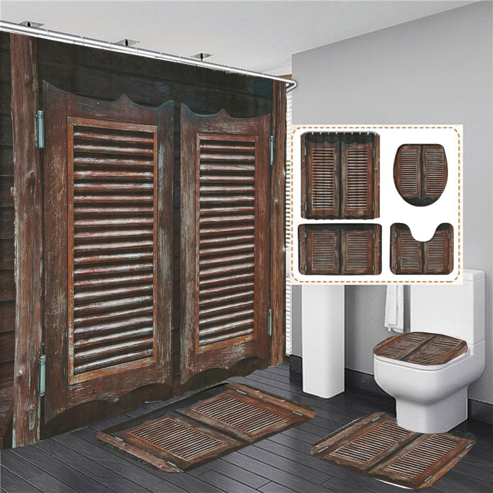 Wood Grain Pattern Shower Curtain 3D Print Door Bath Curtains For Bathroom Non-Slip Carpet Toilet Lid Cover Bath Mat Rug Decor W60H190(CM)-1 Pcs
Wood Grain Pattern Shower Curtain 3D Print Door Bath Curtains For Bathroom Non-Slip Carpet Toilet Lid Cover Bath Mat Rug Decor W60H190(CM)-1 Pcs