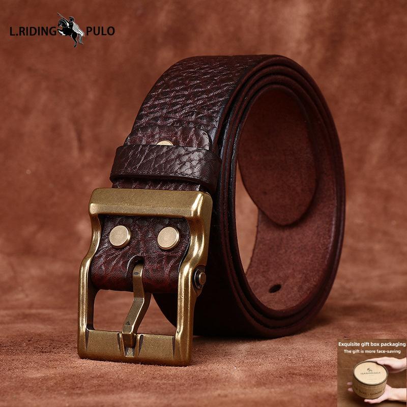 Retro Cowhide Leather Belt Men s Genuine Leather First Layer Cowhide Trendy Versatile Casual Jeans Belt 100cm
Retro Cowhide Leather Belt Men s Genuine Leather First Layer Cowhide Trendy Versatile Casual Jeans Belt 100cm