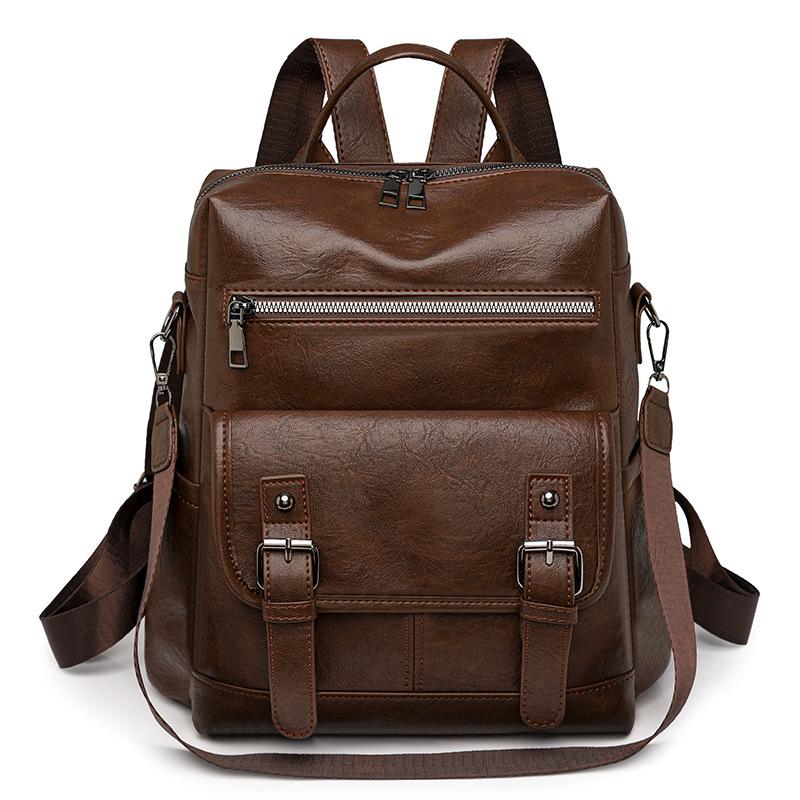 Ретро женский рюкзак, модный многофункциональный дорожный рюкзак из мягкой кожи с кисточкой кофейный/коричневый
Ретро женский рюкзак, модный многофункциональный дорожный рюкзак из мягкой кожи с кисточкой кофейный/коричневый