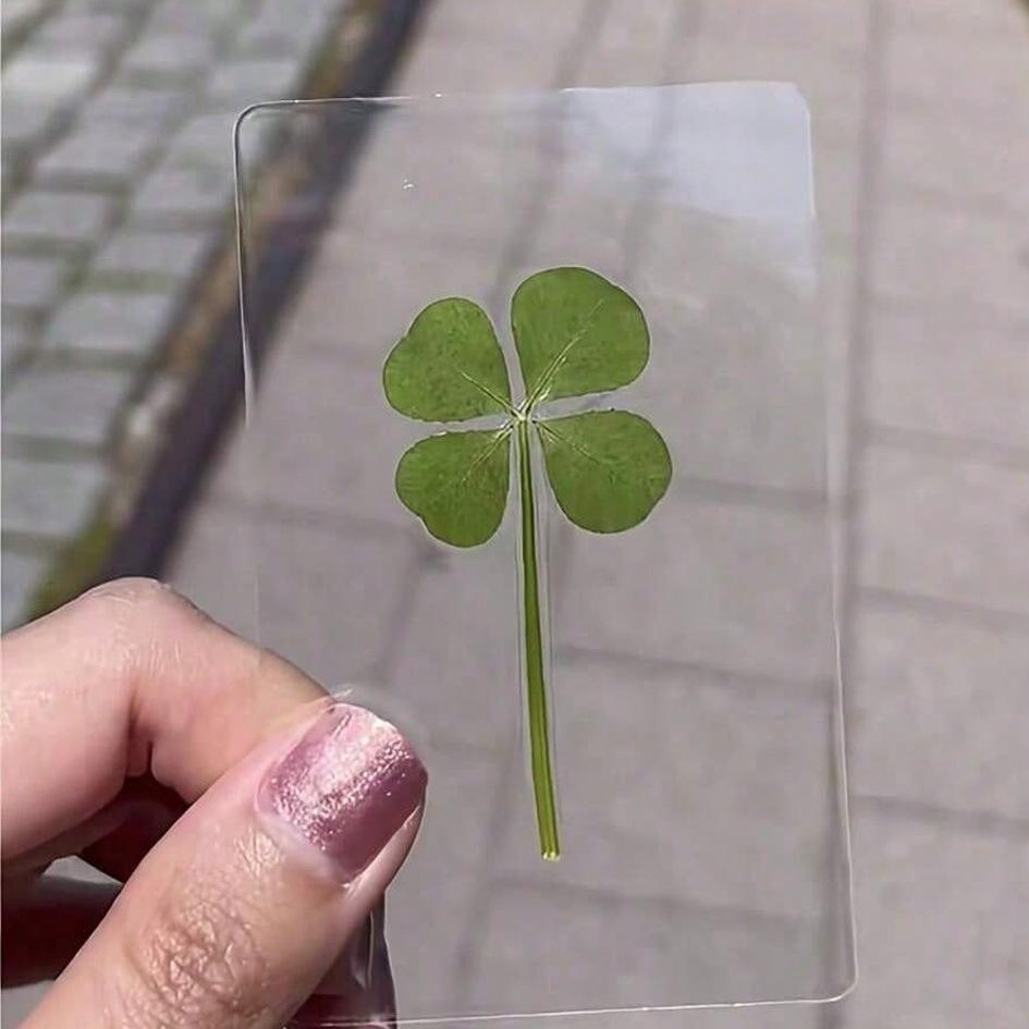 1/5 Pcs Lucky Four-Leaf Clover Grass Transparent Card for Bookmark Decoration Wishing Simple Style Holiday Gift
1/5 Pcs Lucky Four-Leaf Clover Grass Transparent Card for Bookmark Decoration Wishing Simple Style Holiday Gift