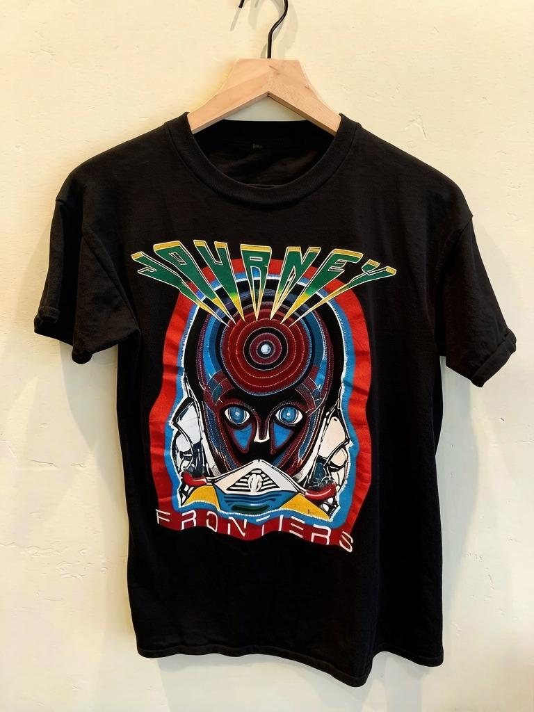 Journey Frontiers Tour Bandstyle Black Shortsleeved Tshirt Suitable Both Unisex and Women Unisexs Clothing Item Released in 1983 4XL
Journey Frontiers Tour Bandstyle Black Shortsleeved Tshirt Suitable Both Unisex and Women Unisexs Clothing Item Released in 1983 4XL