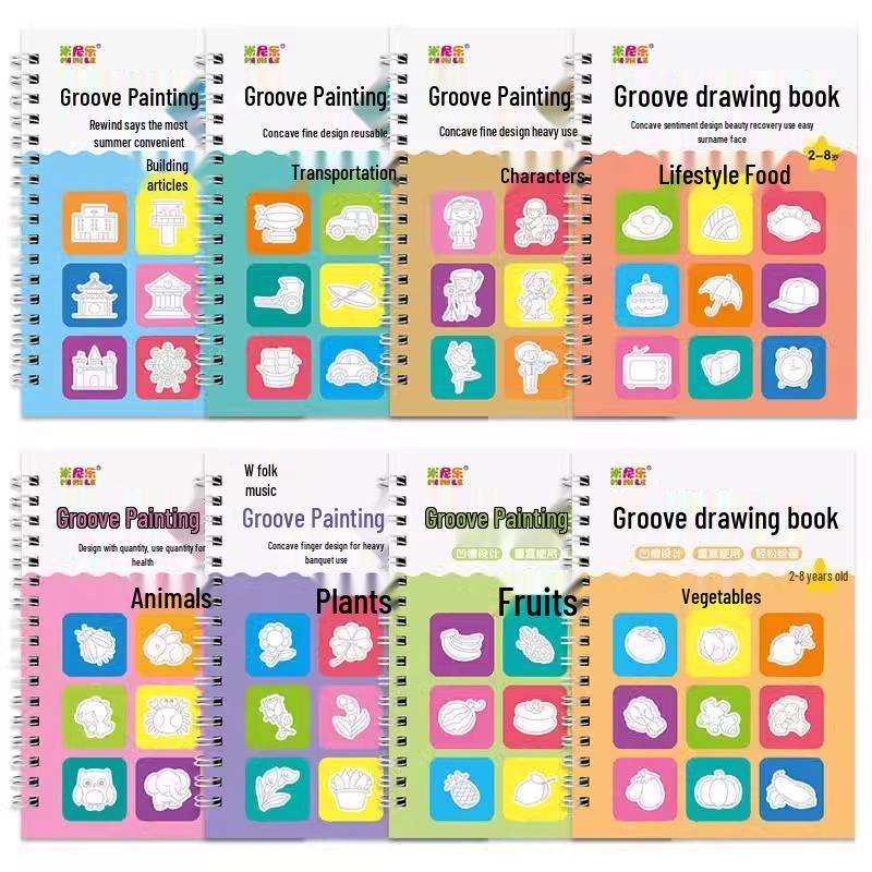 Книга для рисования канавок: Детская тренировка контроля ручки 2-8 лет - Шаблон для детского сада Other
Книга для рисования канавок: Детская тренировка контроля ручки 2-8 лет - Шаблон для детского сада Other