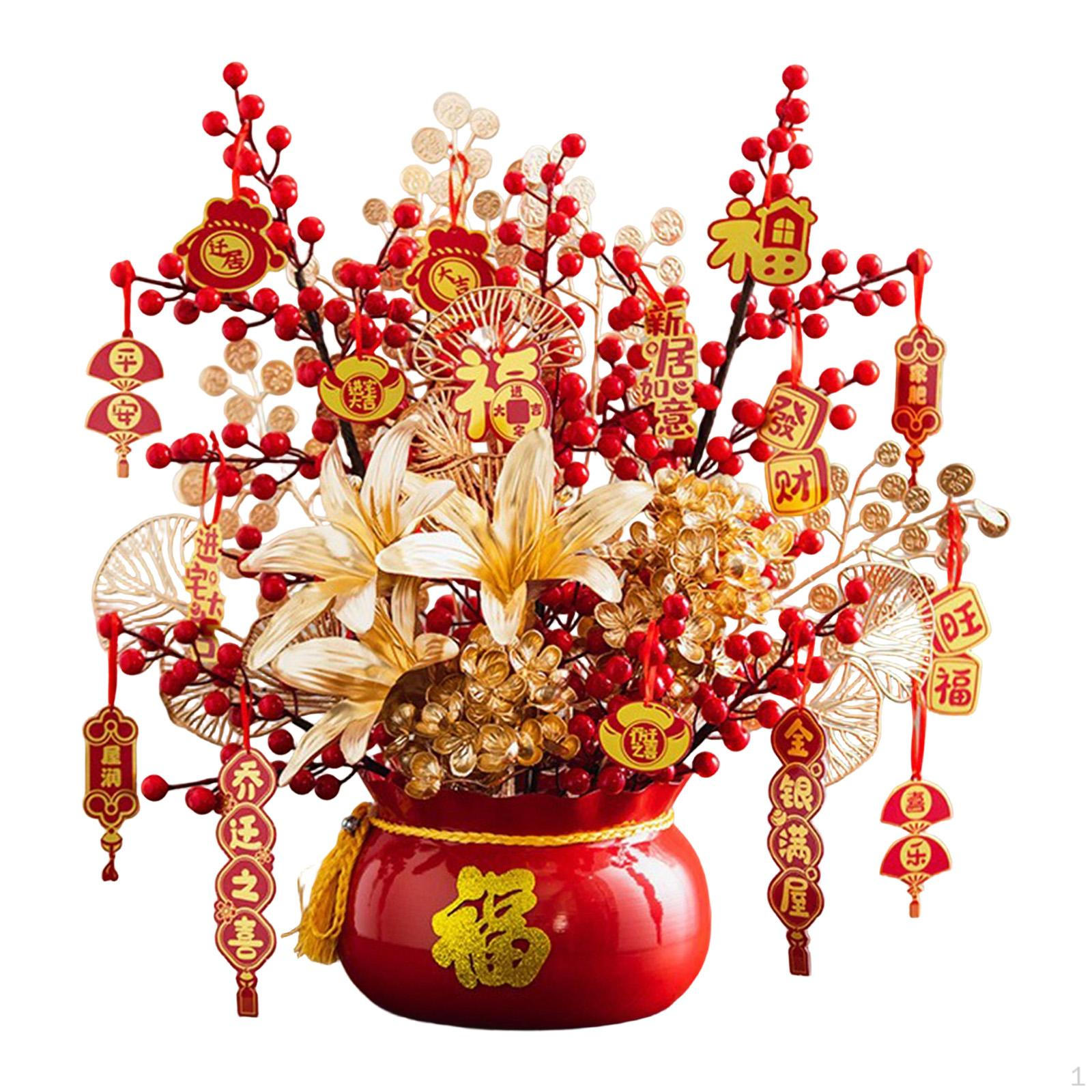 Artificial Bonsai Blessing Bucket Chinese Year Table Decoration Potted Plants Red красный
Artificial Bonsai Blessing Bucket Chinese Year Table Decoration Potted Plants Red красный