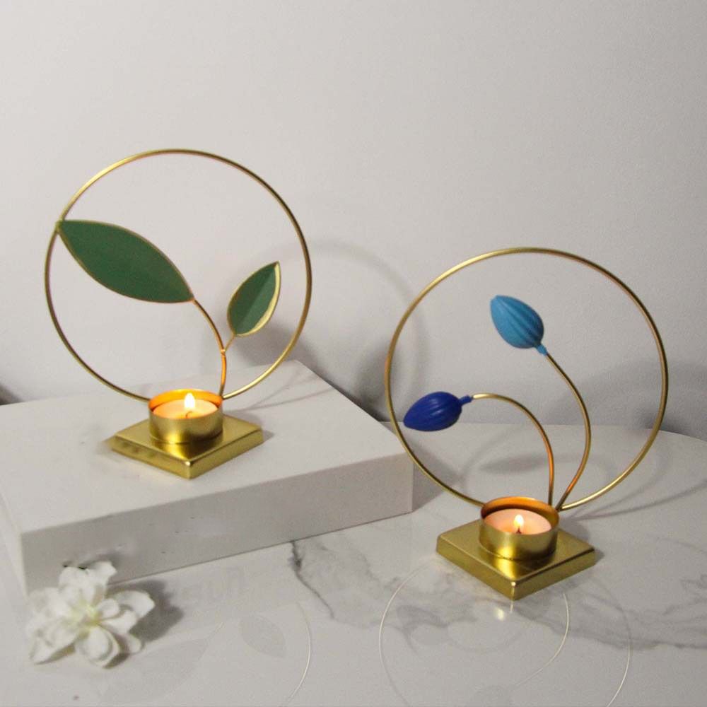 Iron Crafts Round Plant Candlestick Decorative Metal Aromatherapy Holder Wedding Party Style 2
Iron Crafts Round Plant Candlestick Decorative Metal Aromatherapy Holder Wedding Party Style 2