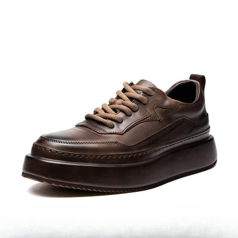 Толстая подошва, увеличивающая рост, высококачественная кожаная обувь, мужская зимняя дышащая деловая повседневная мужская обувь из натуральной кожи первого слоя из коровьей кожи 44 темно-коричневого
Толстая подошва, увеличивающая рост, высококачественная кожаная обувь, мужская зимняя дышащая деловая повседневная мужская обувь из натуральной кожи первого слоя из коровьей кожи 44 темно-коричневого