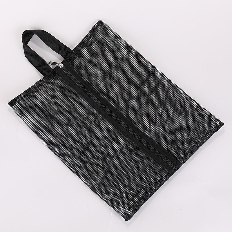 Portable Mesh Toiletry and Makeup Bag for Travel and Beach
Portable Mesh Toiletry and Makeup Bag for Travel and Beach