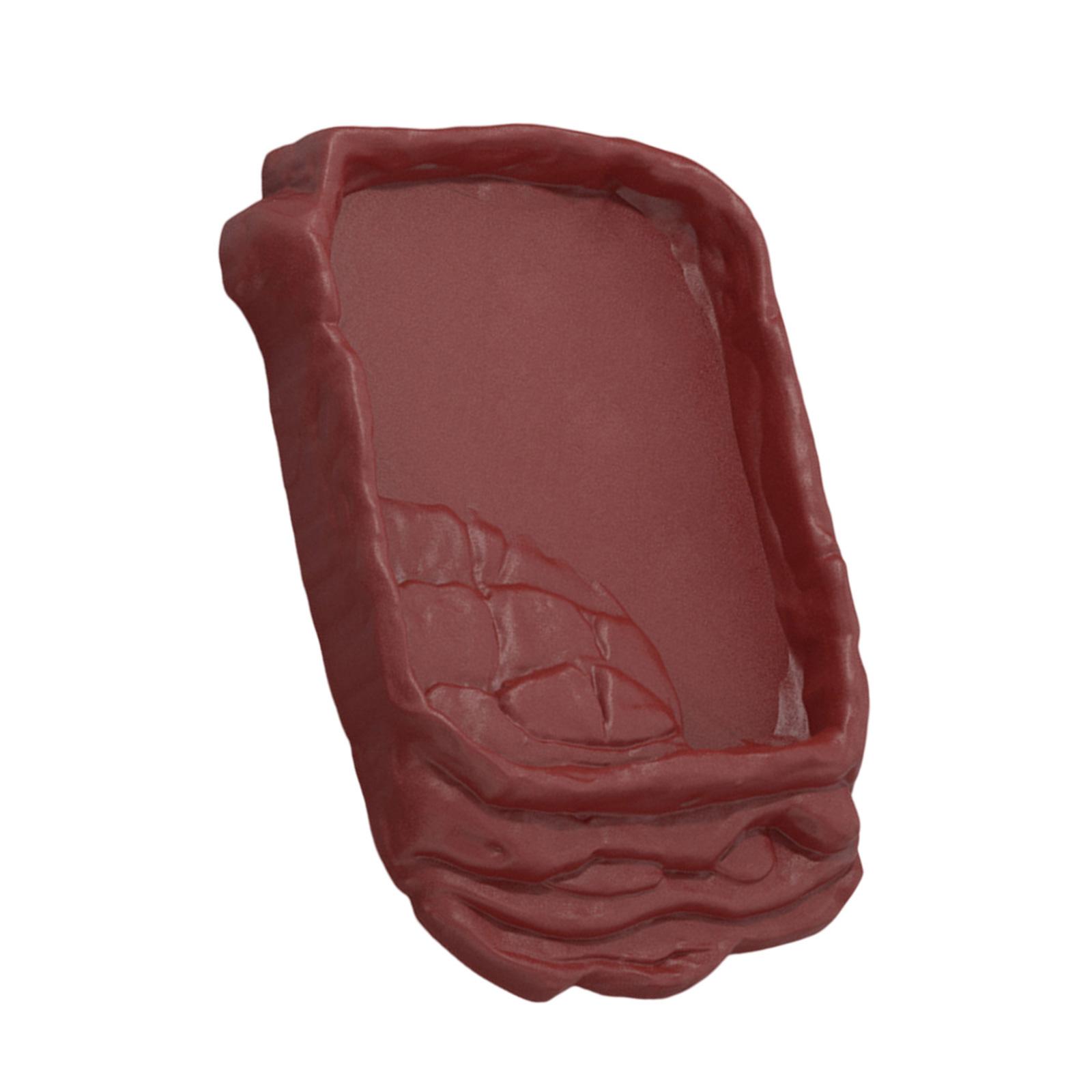 Multiuse Reptile Dish With Antislip Ramp For Geckos Turtles Food and Water Bowl with Imitation Rock Texture for Lizards S
Multiuse Reptile Dish With Antislip Ramp For Geckos Turtles Food and Water Bowl with Imitation Rock Texture for Lizards S