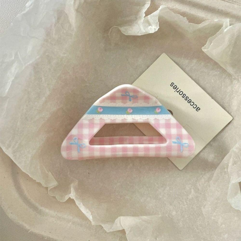 Korean Style Acrylic Bow Hair Claw Flower Geometry Shark Clip Fashion Lattice Hair Crab Clip Daily style2
Korean Style Acrylic Bow Hair Claw Flower Geometry Shark Clip Fashion Lattice Hair Crab Clip Daily style2