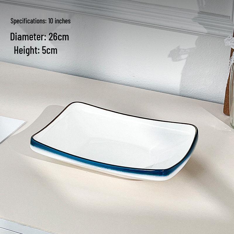 Nordic Style White Ceramic Steak Plate - Creative Western Tableware for Home and Hotel Use
Nordic Style White Ceramic Steak Plate - Creative Western Tableware for Home and Hotel Use