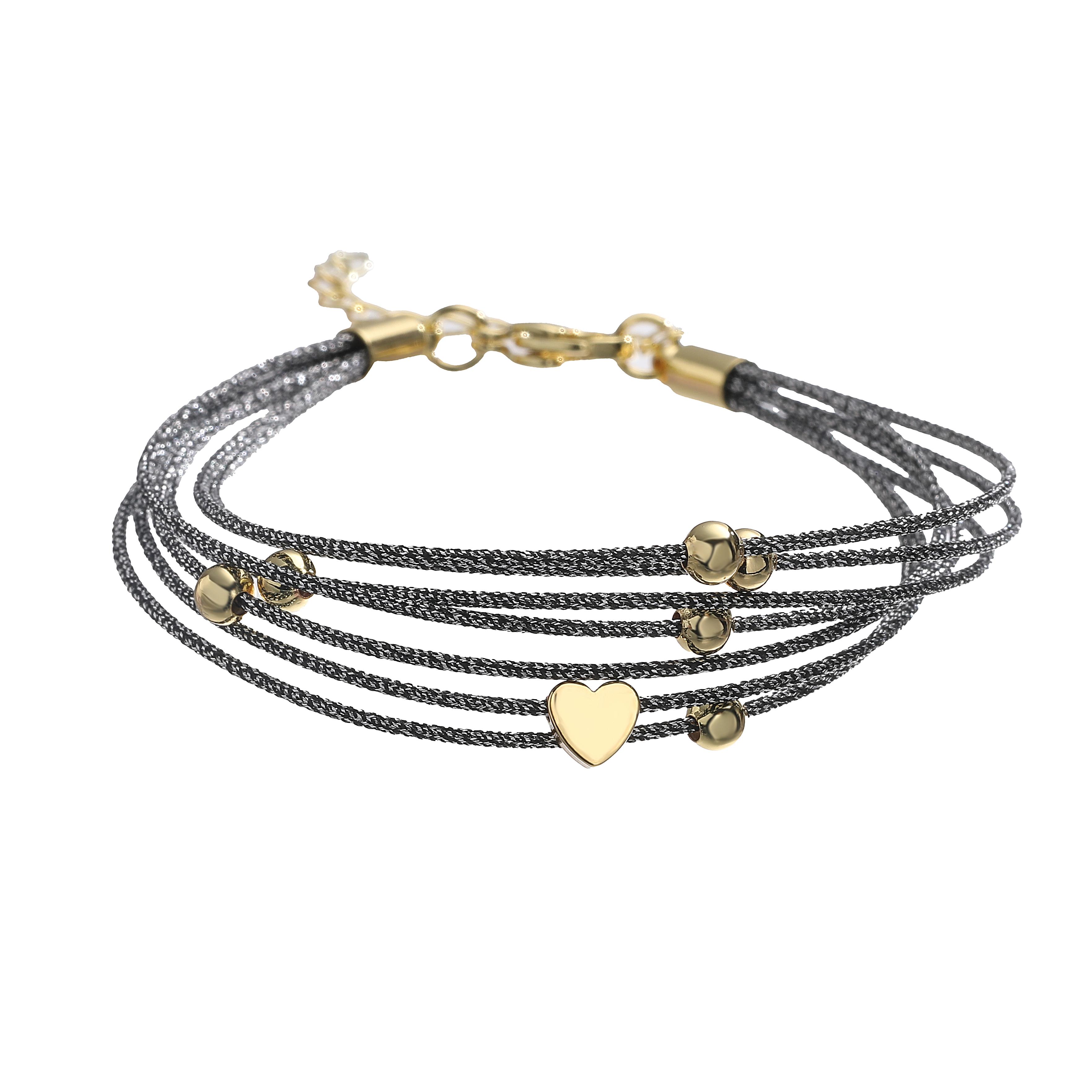 Valentine s Day Heart-Shaped Bead Bracelet Universal Fit Adjustable Polyester Gold-Plated Brass Charm Chain Jewellery сірий
Valentine s Day Heart-Shaped Bead Bracelet Universal Fit Adjustable Polyester Gold-Plated Brass Charm Chain Jewellery сірий