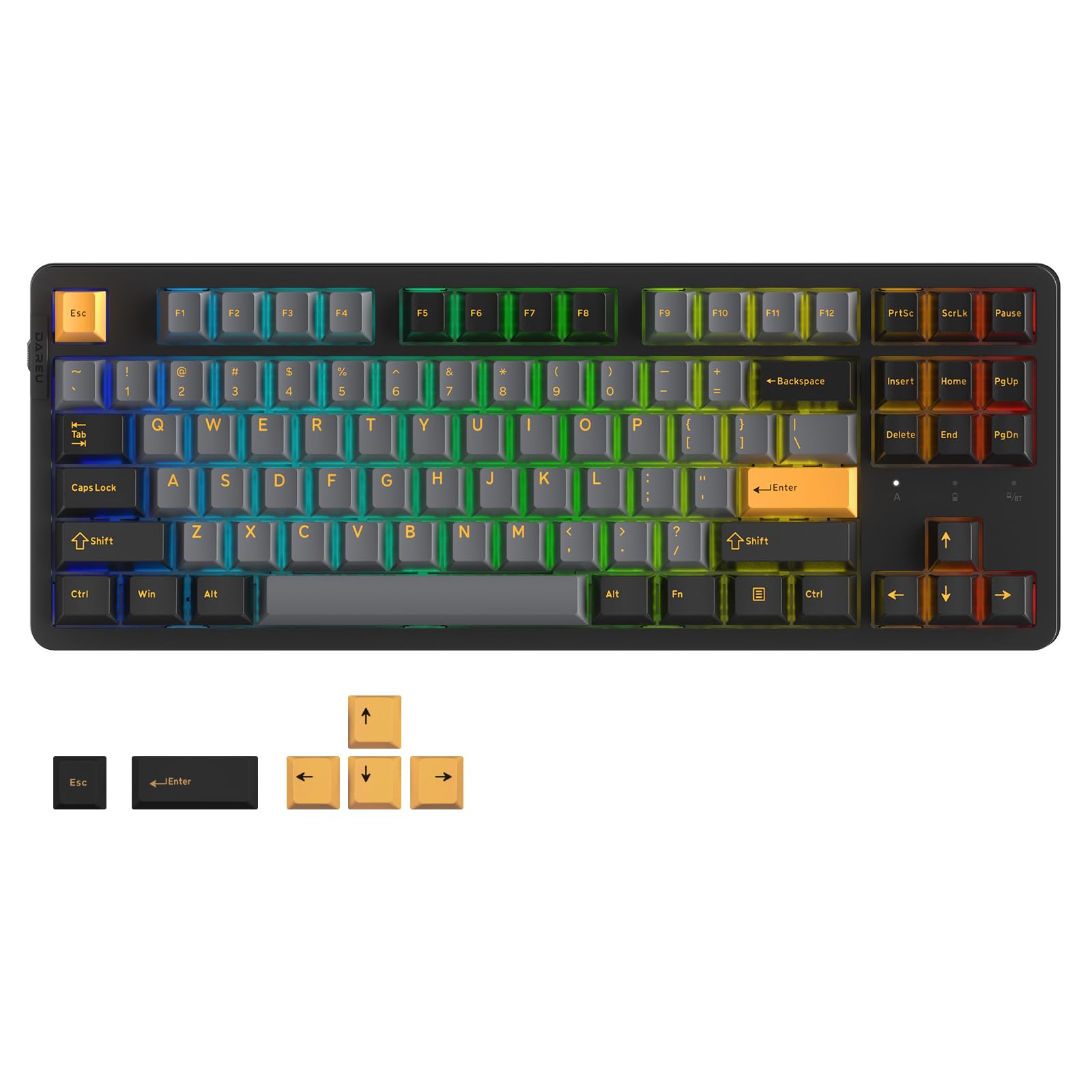 DAREU EK87PRO Gaming Keyboard Wireless Tenkeyless TKL Mechanical Keyboard USB Connectable English Layout Gasket Mount RGB Hot Swap Compatible DREAM
DAREU EK87PRO Gaming Keyboard Wireless Tenkeyless TKL Mechanical Keyboard USB Connectable English Layout Gasket Mount RGB Hot Swap Compatible DREAM