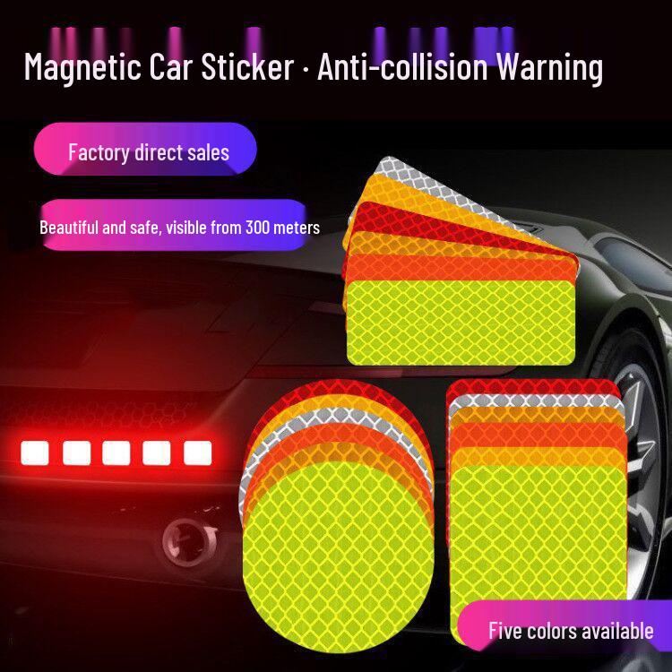 Magnetic Reflective Car Sticker for Night Safety Square Red
Magnetic Reflective Car Sticker for Night Safety Square Red