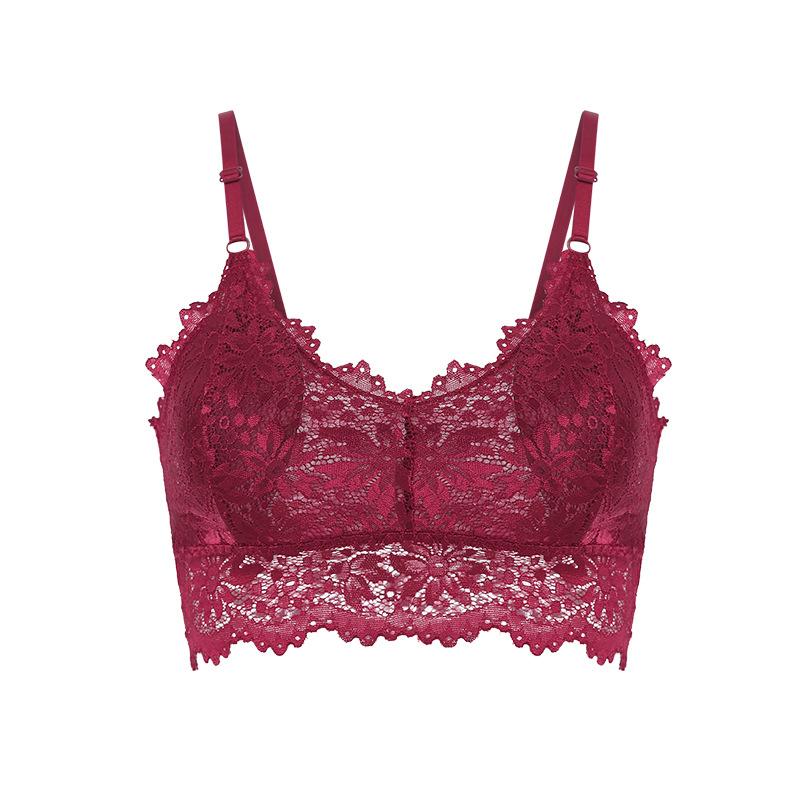 Женское сексуальное кружевное белье без стального кольца, цельный бюстгальтер, дышащий жилет с защитой от крови One Size вино красного
Женское сексуальное кружевное белье без стального кольца, цельный бюстгальтер, дышащий жилет с защитой от крови One Size вино красного