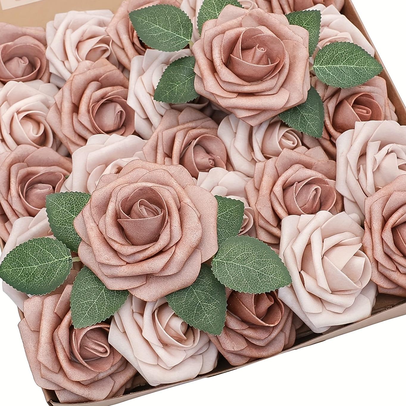 25pcs Real Touch Artificial Flower Arrangement - Cinnamon Combination Rose Flowers for Room, Home, Bedroom, Wedding, Office, Cafe Decor
25pcs Real Touch Artificial Flower Arrangement - Cinnamon Combination Rose Flowers for Room, Home, Bedroom, Wedding, Office, Cafe Decor