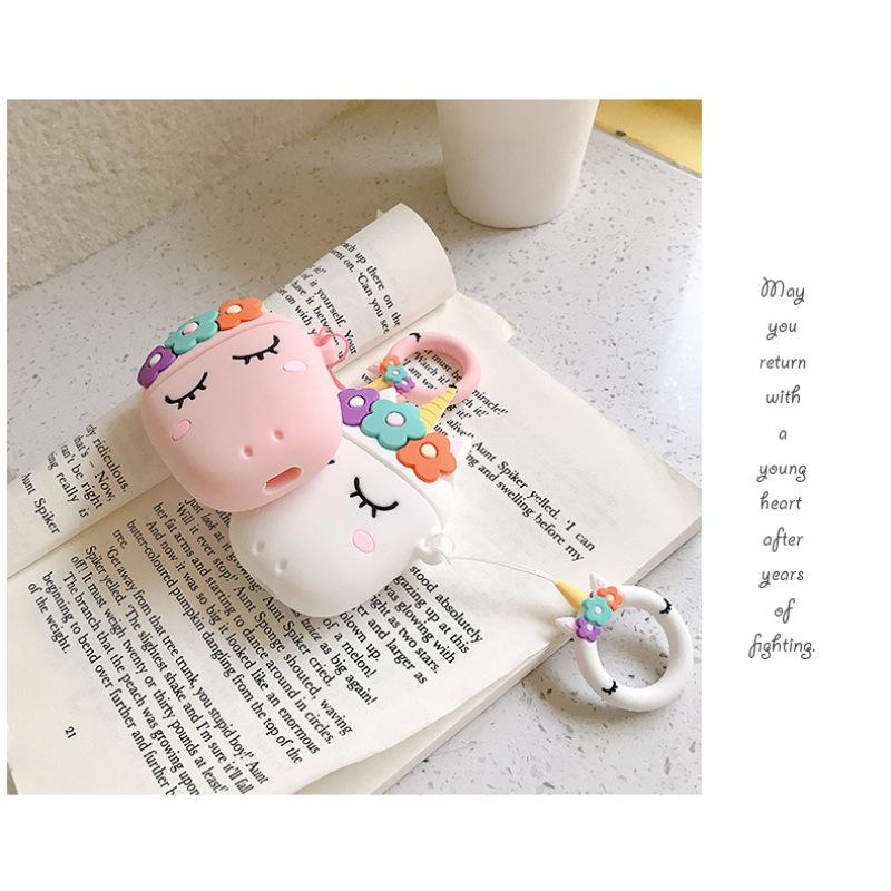 Силіконовий захисний чохол з малюнком коня з одним рогом для брелока Airpods для навушників білий
Силіконовий захисний чохол з малюнком коня з одним рогом для брелока Airpods для навушників білий