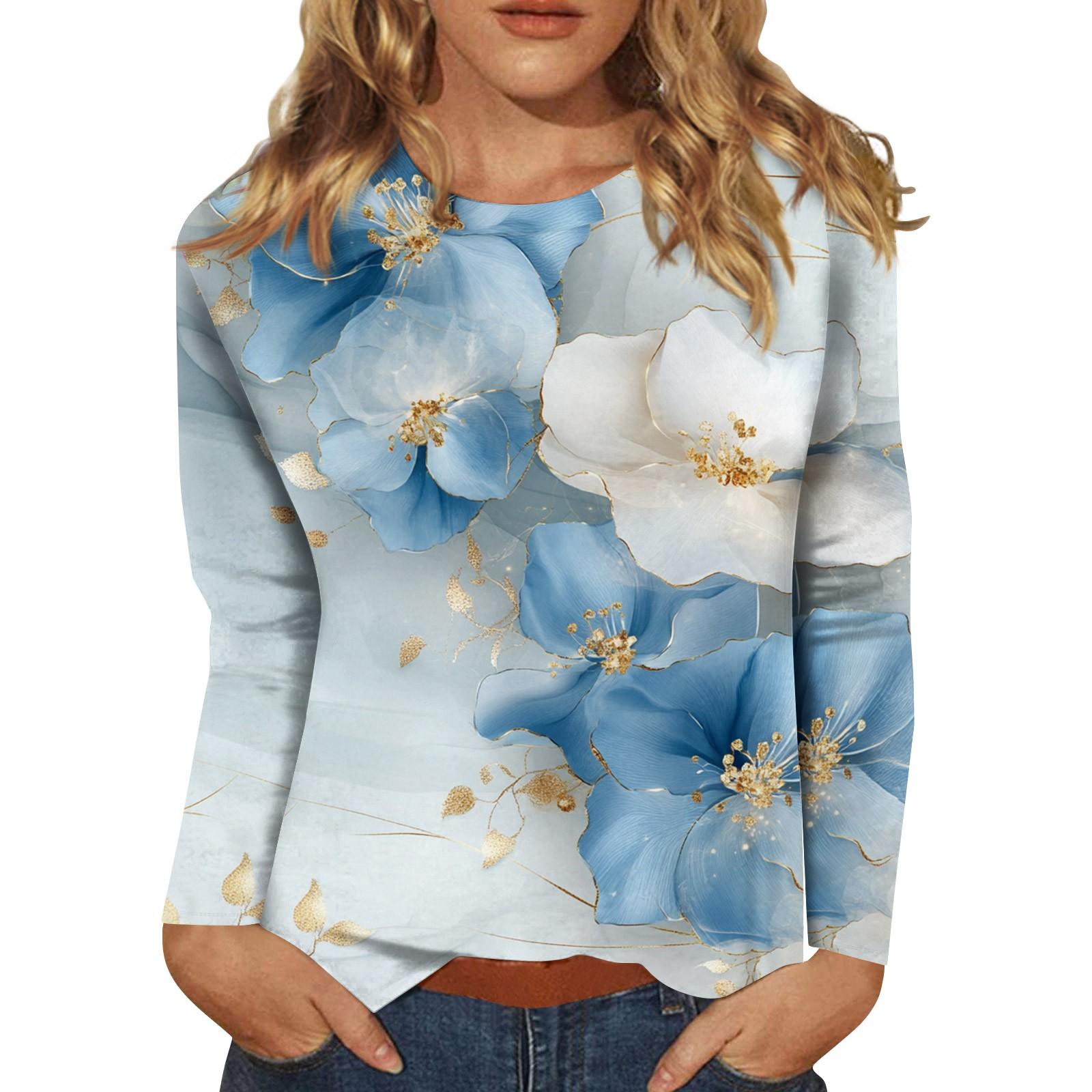 Женская мода повседневный топ с длинным рукавом и круглым вырезом с цветочным принтом L горячий розовый
Женская мода повседневный топ с длинным рукавом и круглым вырезом с цветочным принтом L горячий розовый