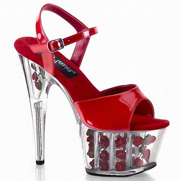 Женские туфли, прозрачные розовые босоножки, хрустальный высокий каблук, модель для танцев, высота 17 см, платформа 7 см, YKC 41 красный
Женские туфли, прозрачные розовые босоножки, хрустальный высокий каблук, модель для танцев, высота 17 см, платформа 7 см, YKC 41 красный