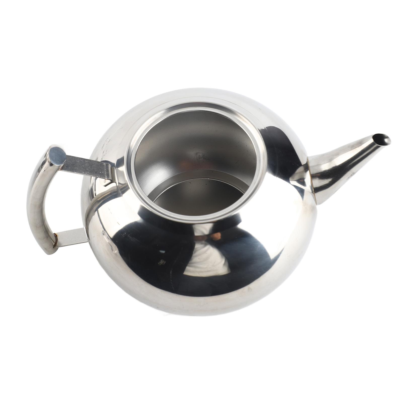2L 201 Stainless Steel Teapot Coffee Tea Pot Kettle with Removable Infuser Filter
2L 201 Stainless Steel Teapot Coffee Tea Pot Kettle with Removable Infuser Filter