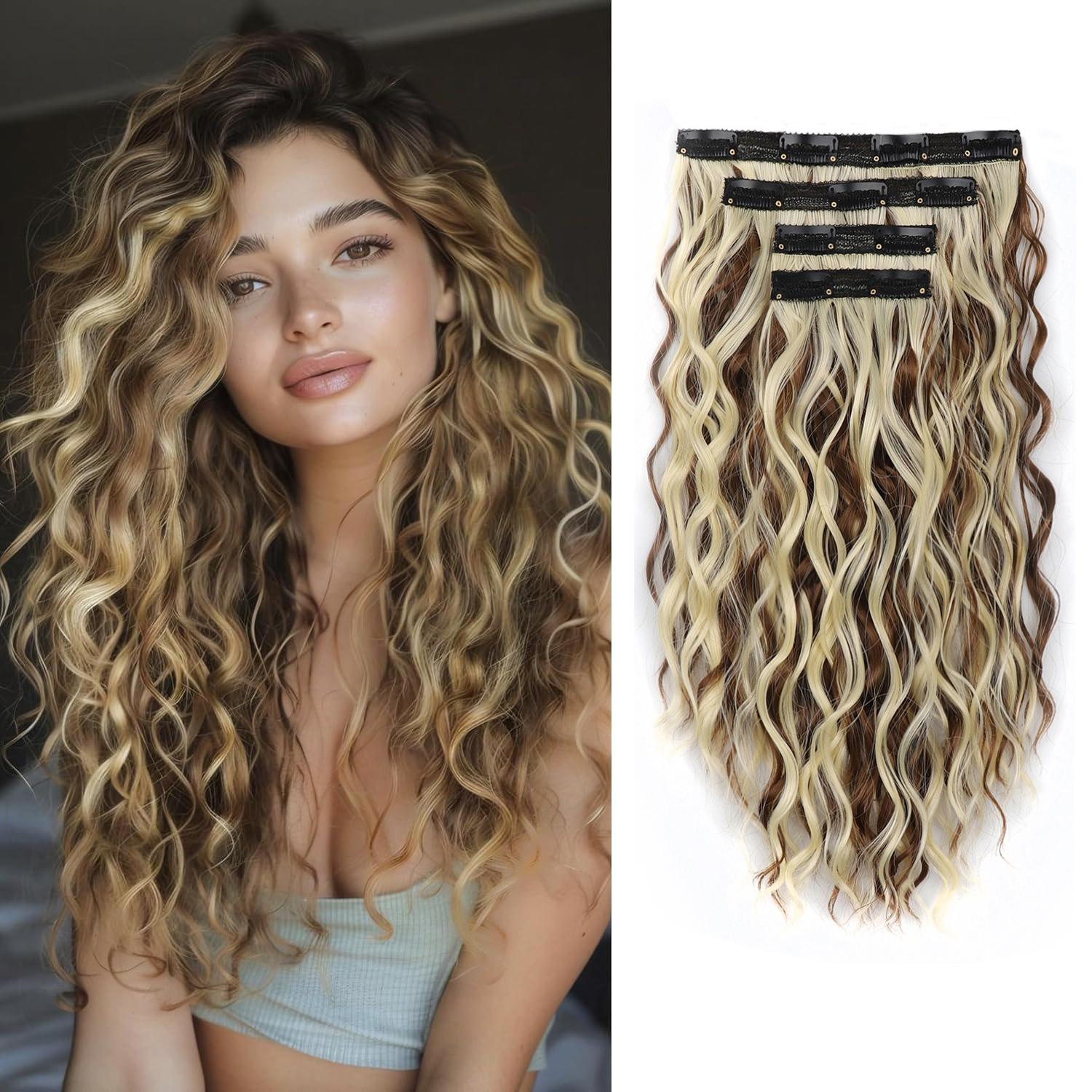 4-Piece Set of 11 Clip-In Hair Extensions, Clip-In Hair Extensions, 12 Inch Synthetic Clip-In Short Soft Natural High-Tempe 2028 12inches
4-Piece Set of 11 Clip-In Hair Extensions, Clip-In Hair Extensions, 12 Inch Synthetic Clip-In Short Soft Natural High-Tempe 2028 12inches