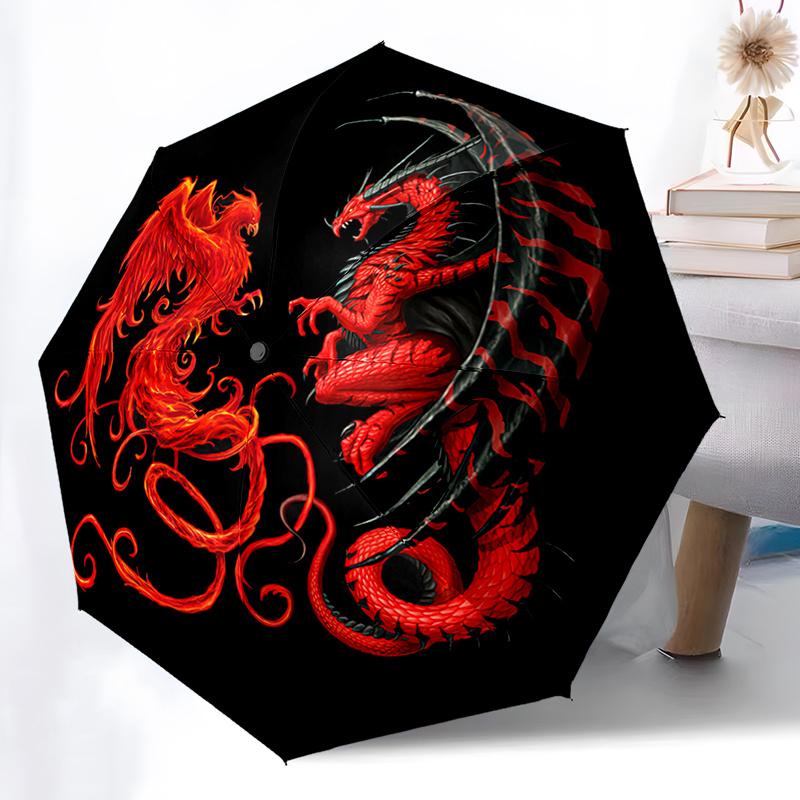 1pc Dragon Phoenix Print Umbrella - multifunctional Foldable Umbrella with Durable Iron Frame 8 Ribs for All Seasons Home Trav (as the picture,Iron&8K)
1pc Dragon Phoenix Print Umbrella - multifunctional Foldable Umbrella with Durable Iron Frame 8 Ribs for All Seasons Home Trav (as the picture,Iron&8K)