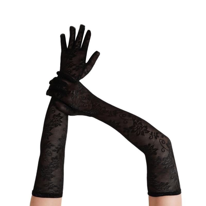 Evening Party Lace Gloves for Women Long Elbow Gloves Roleplay Costume Sexy Arm Gloves NightClub Sheer Gloves 1
Evening Party Lace Gloves for Women Long Elbow Gloves Roleplay Costume Sexy Arm Gloves NightClub Sheer Gloves 1