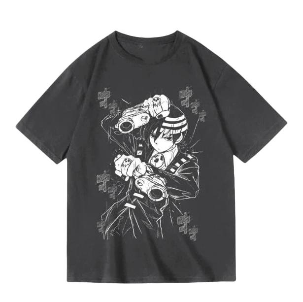 Summer Women S T-Shirt Anime Soul Eater Silhouette Printed Men S And Women S T-Shirt Round Loose Short Sleeved Cotton Top 4XL
Summer Women S T-Shirt Anime Soul Eater Silhouette Printed Men S And Women S T-Shirt Round Loose Short Sleeved Cotton Top 4XL