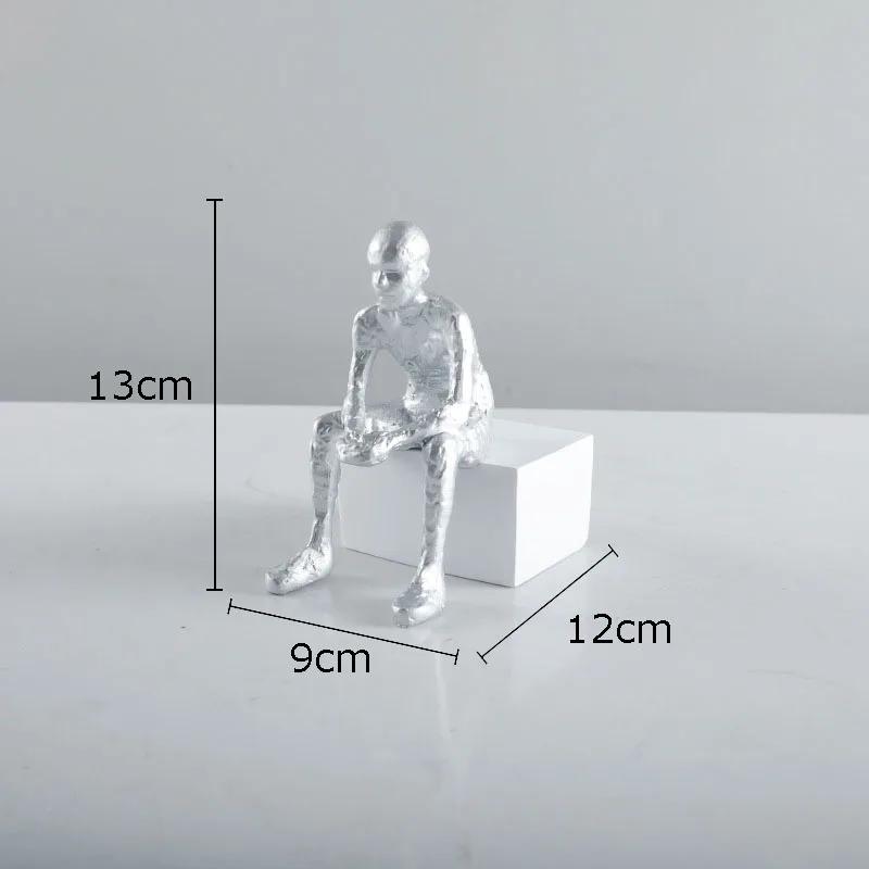 Minimalist Character Resins Statue Desktop Decor Ornaments Abstract Figures Artwork Figurines Nordic Living Room Decoration срібний
Minimalist Character Resins Statue Desktop Decor Ornaments Abstract Figures Artwork Figurines Nordic Living Room Decoration срібний