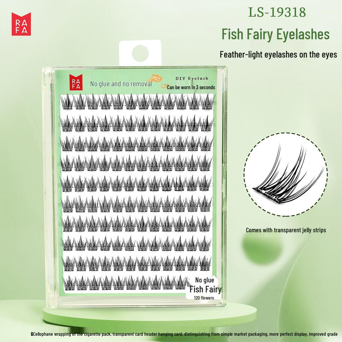 Lafa Glue-Free Self-Adhesive False Eyelashes Set - Fish Fairy, Guppy Siamese, Flower Cluster - Natural, Thick Look
Lafa Glue-Free Self-Adhesive False Eyelashes Set - Fish Fairy, Guppy Siamese, Flower Cluster - Natural, Thick Look
